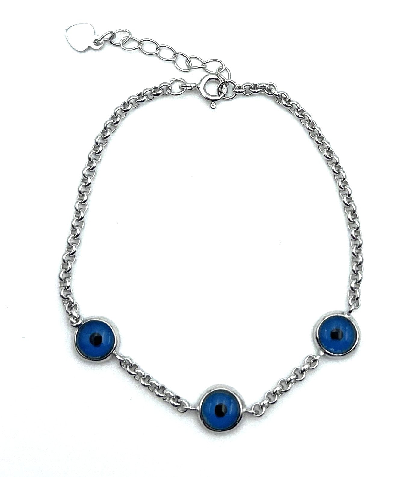 3 Evil Eye Chain Bracelet