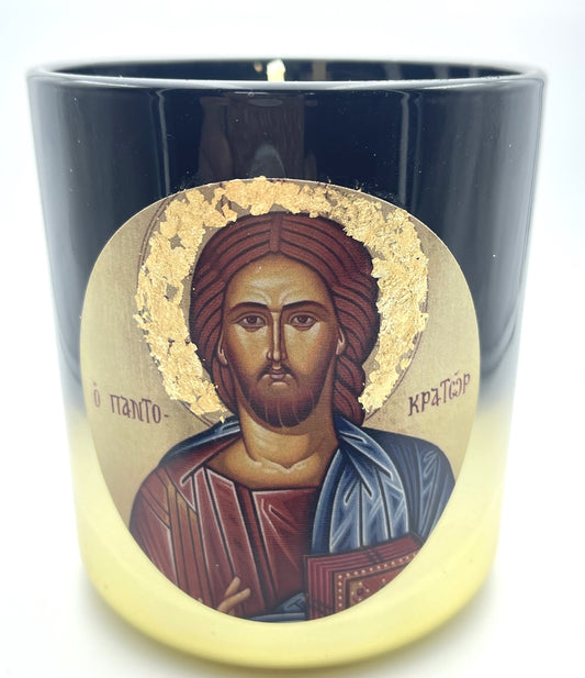 Jesus Candle - Byzantine  Candle - Livani / Frankincense Fragrance