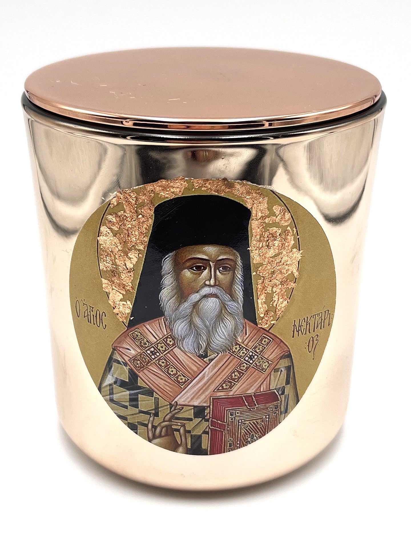 St Nektarios of Aegina  Candle - Livani / Frankincense Fragrance