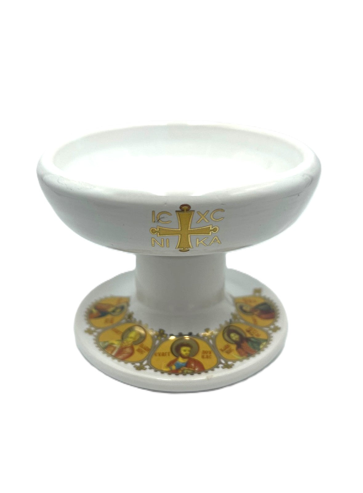 Ceramic Censor Livanistiri Set - Gold Leafed Icons (White)