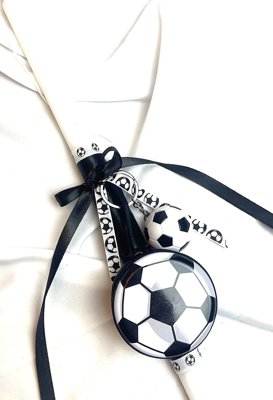 Soccer Fan Lambatha / Palm Sunday Easter Candle 40cm (LARGE)