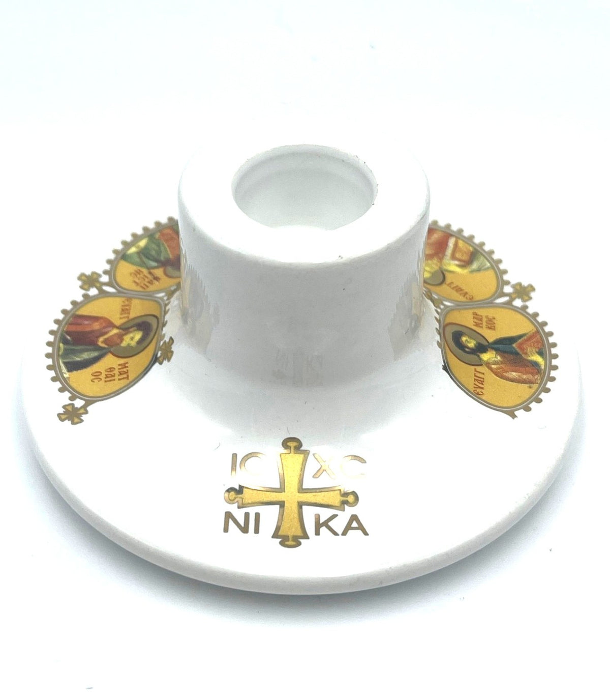 Ceramic Candle Holder (White)