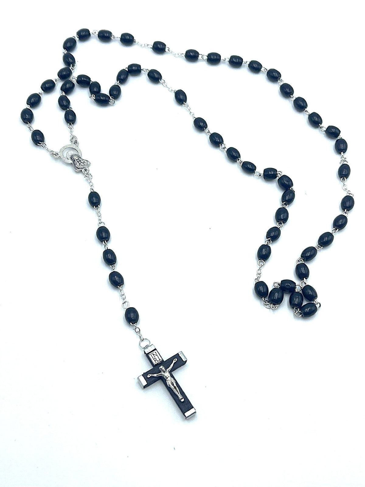 Catholic Wooden Rosary (Black) Made in Italy