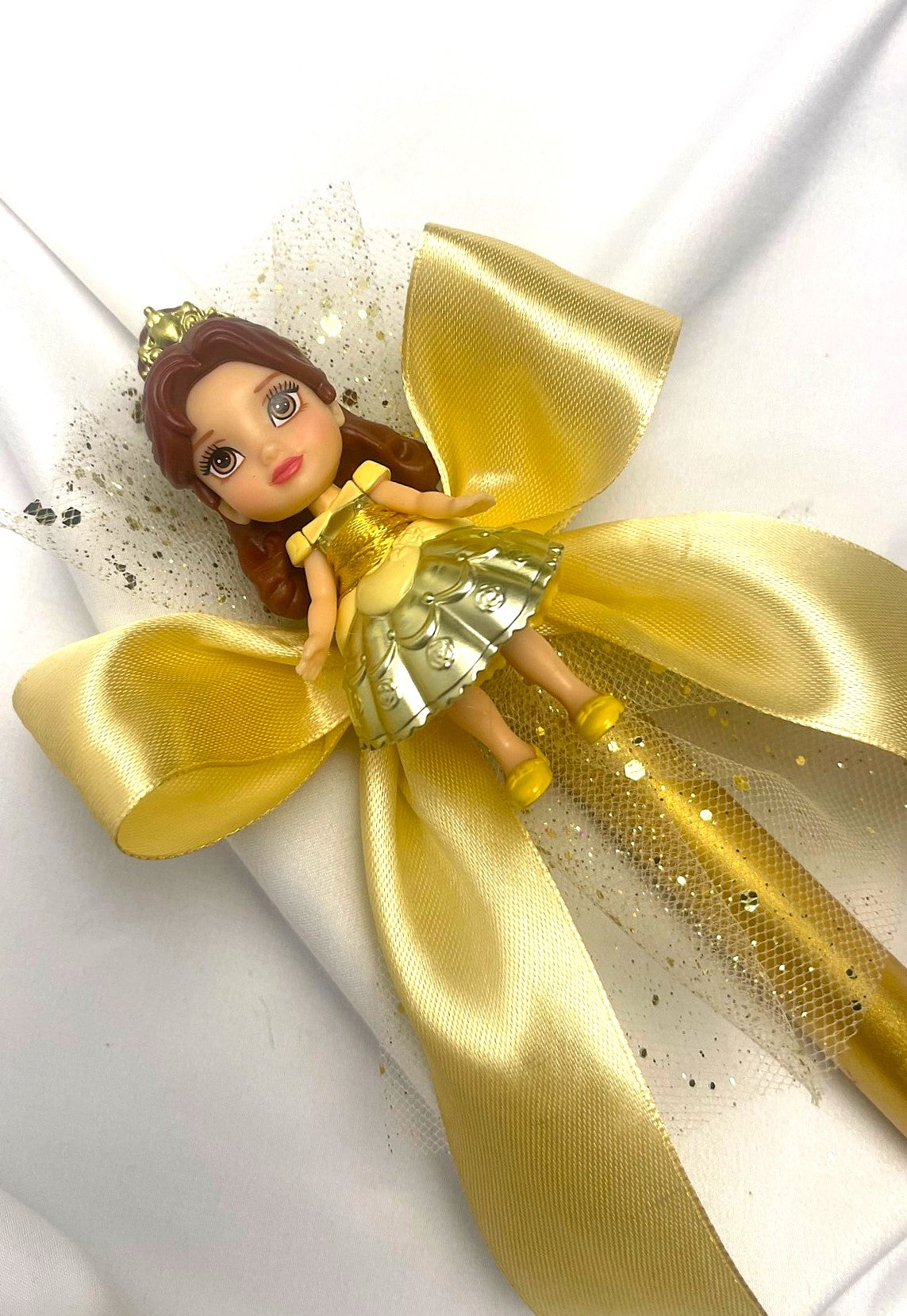 Flameless Easter Candle - Belle 'Beauty and then Beast' Lambatha / Palm Sunday 28cm (SMALL)