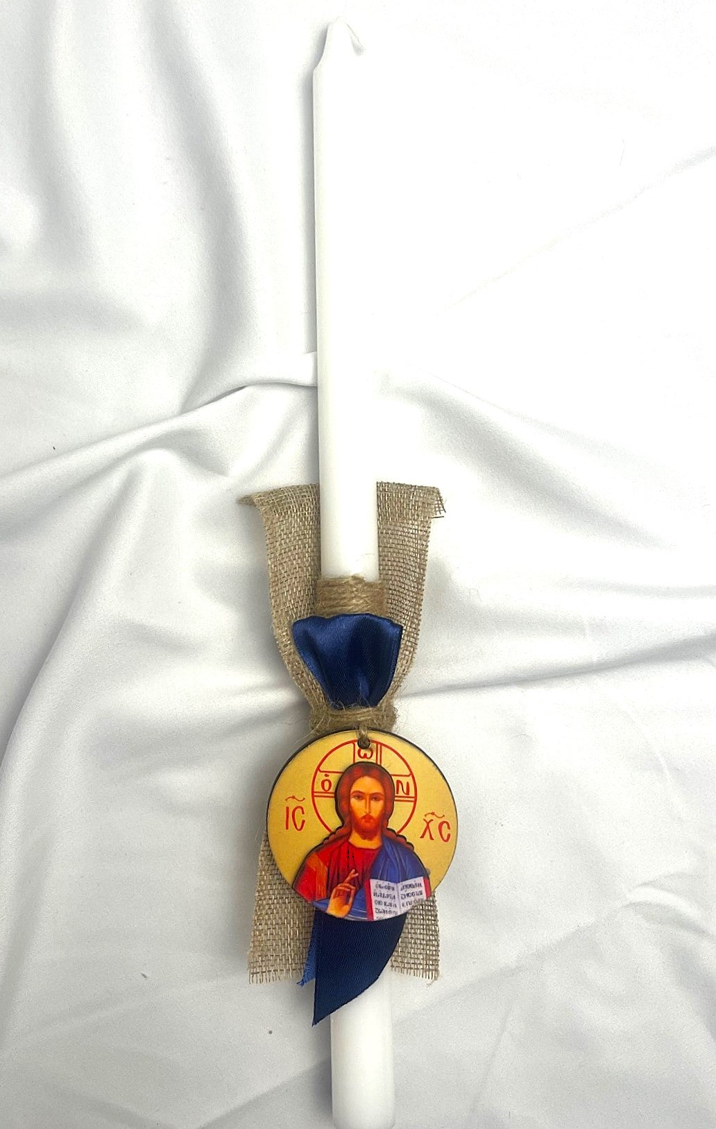 Icon Magnet Lambatha Easter Candle (Blue or Red) 40cm (LARGE)