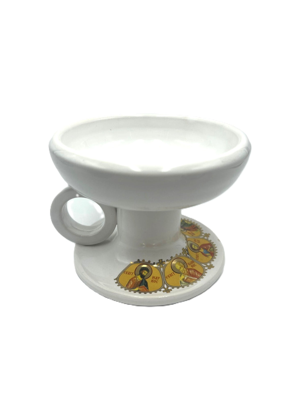 Ceramic Censor Livanistiri Set - Gold Leafed Icons (White)