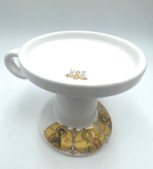 Ceramic Censor Livanistiri - Gold Leafed Icons (Various Colours)
