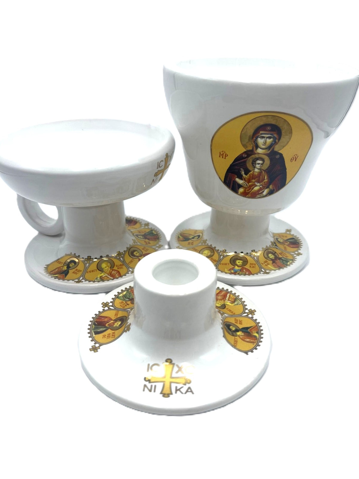 Ceramic Candle Holder (White)
