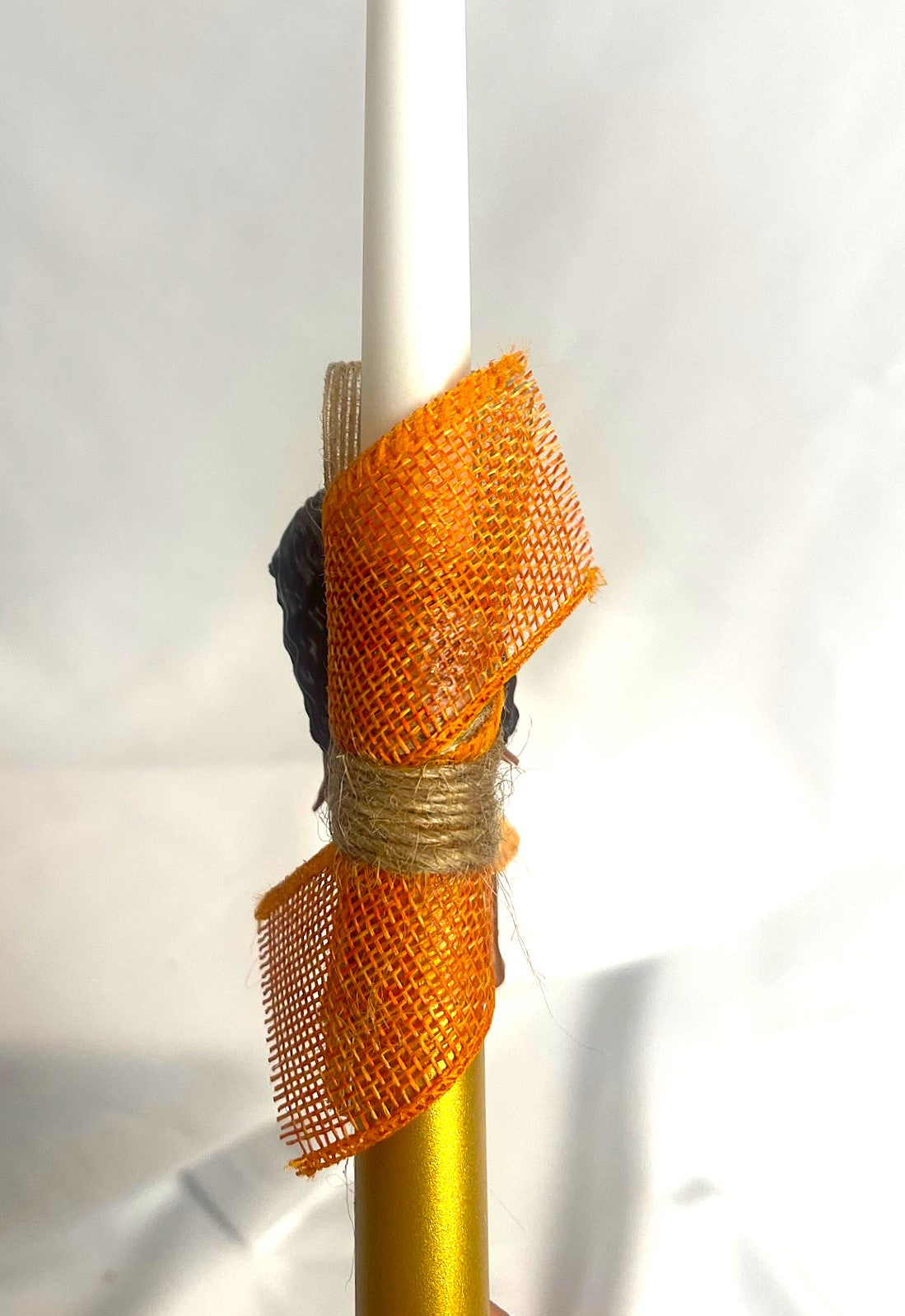 Flameless Easter Candle - 'Moana' Lambatha / Palm Sunday 28cm (SMALL)