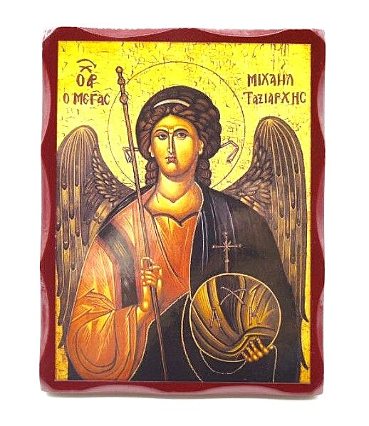 Arch Angel Michael Wood Icon