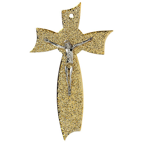 Murano Glass Bow Cross (Gold) Made in Italy