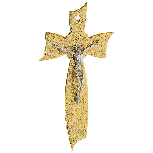 Murano Glass Bow Cross (Gold) Made in Italy