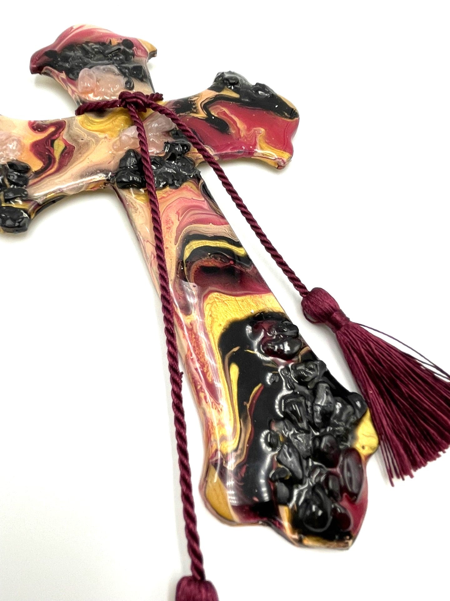 Gemstone Resin Crosses