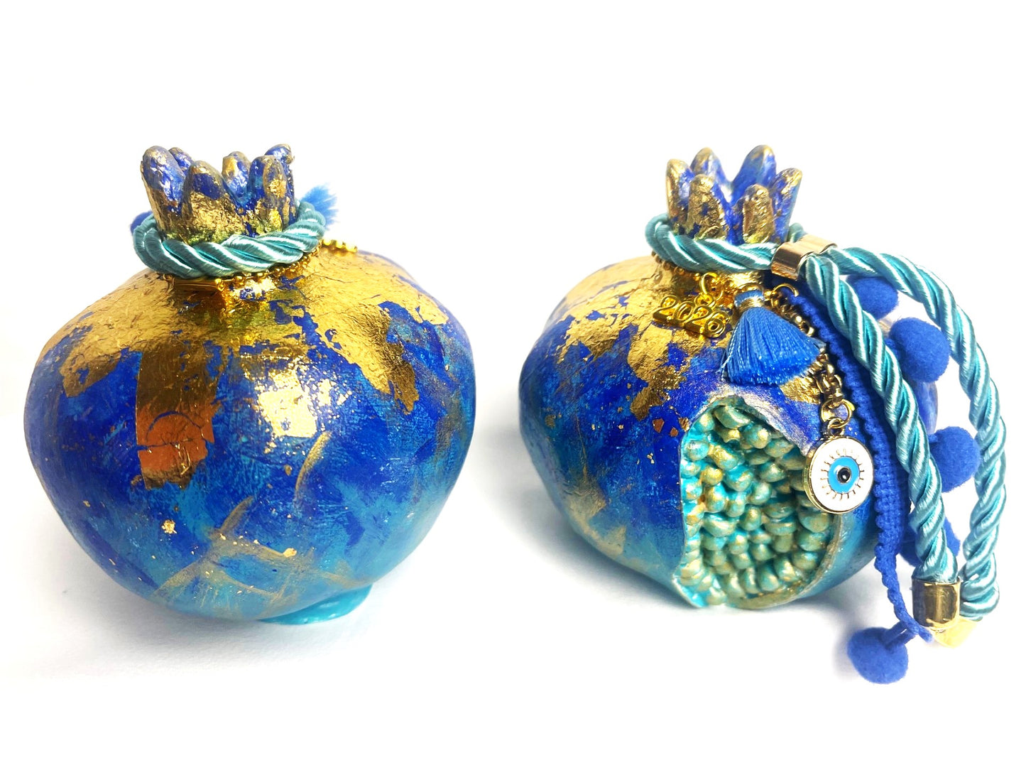 2026 Pomegranate Good Luck Ornament - Blue