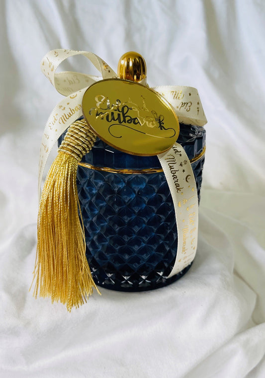 Eid Mubarak Festive Candle (Royal Blue)