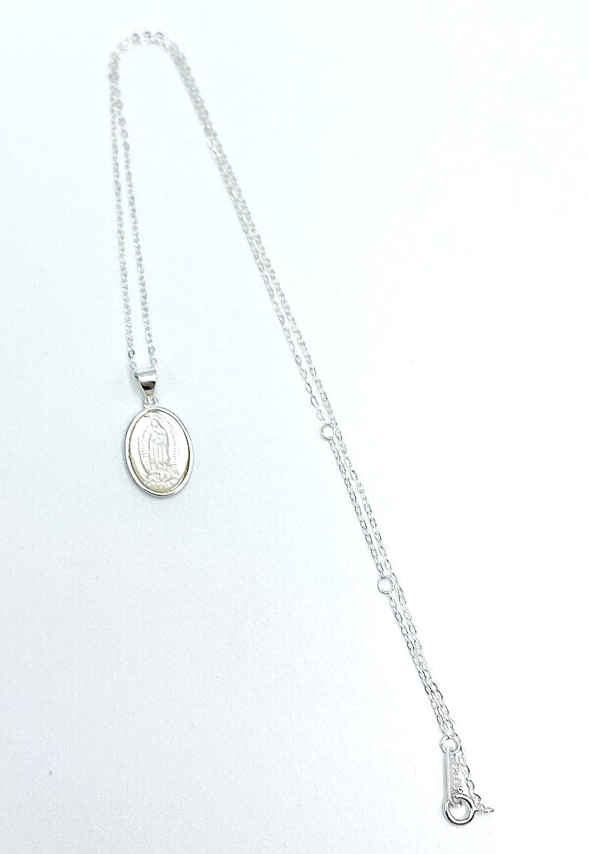 Virgin Mary Shell Necklace (Gold Plated or 925 Sterling Silver)
