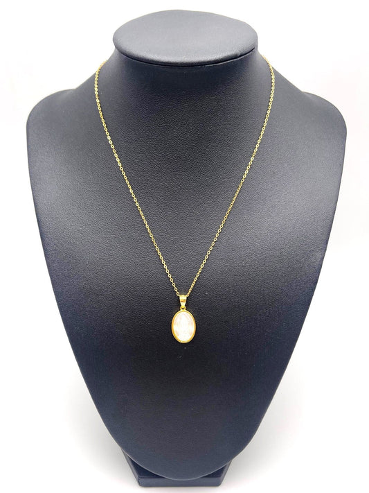 Virgin Mary Shell Necklace (Gold Plated or 925 Sterling Silver)