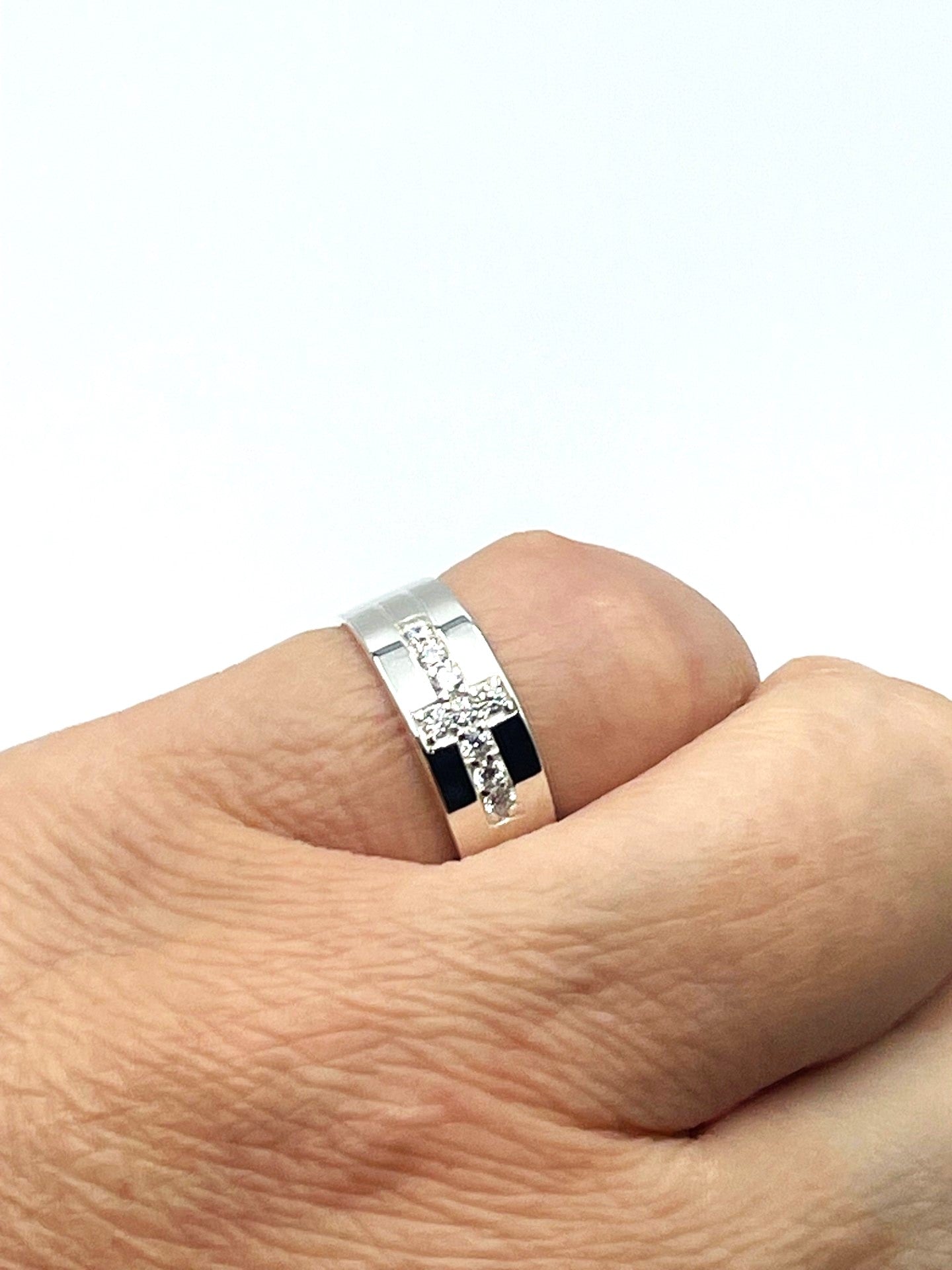 Sacred Cross Ring -  925 Sterling Silver