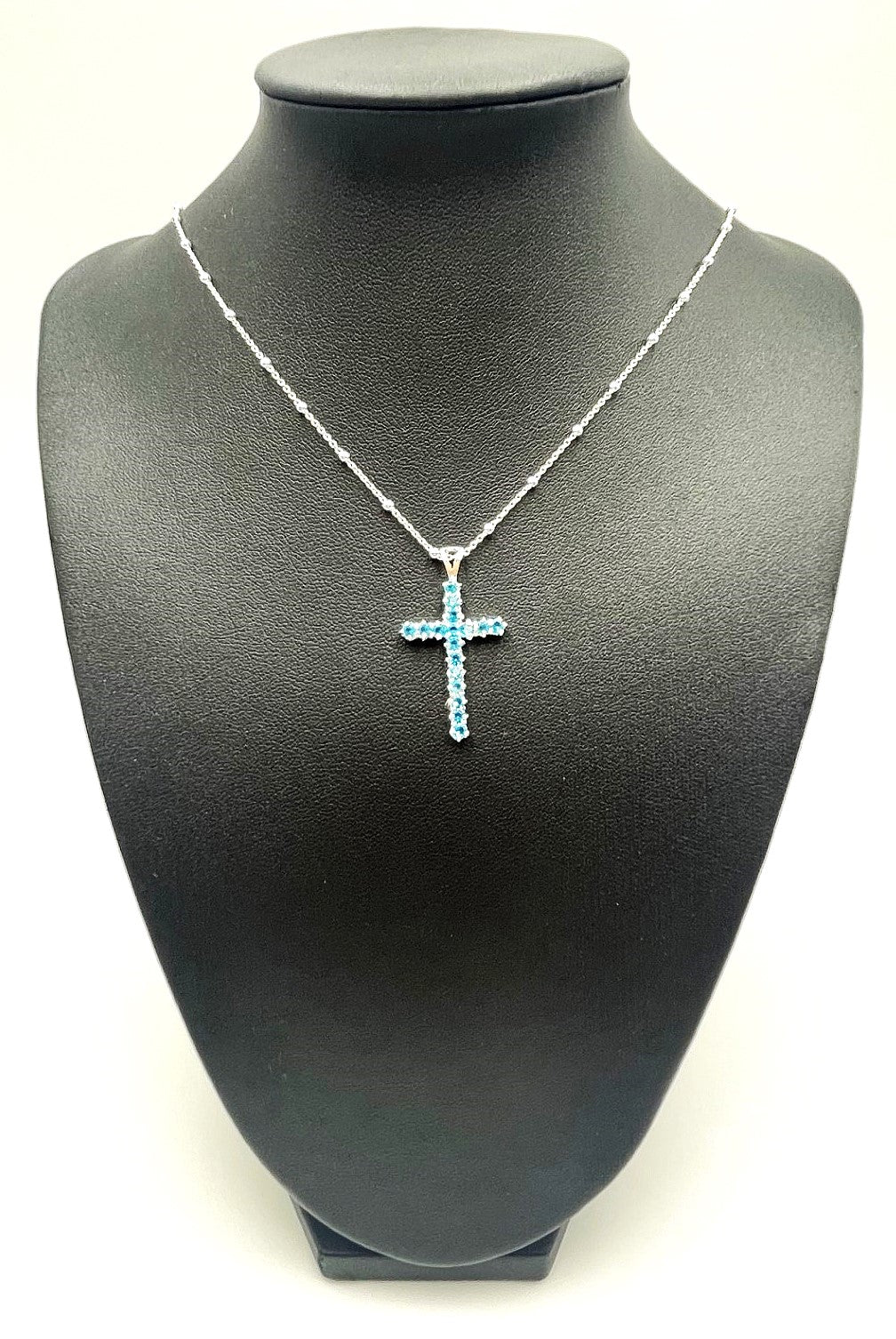 Santorini Cross Necklace - 925 Sterling Silver