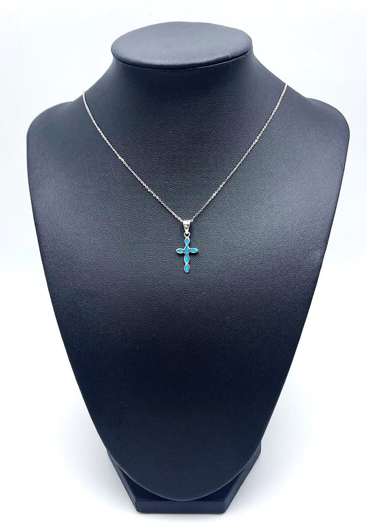 Tinos Cross Necklace - 925 Sterling Silver