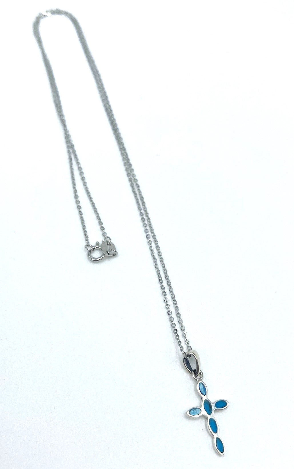 Tinos Cross Necklace - 925 Sterling Silver