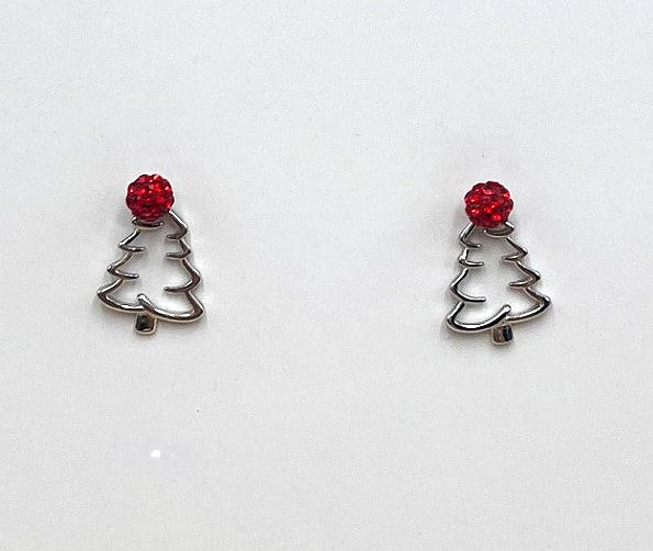 Santa Hat Studs - 925 Sterling Silver