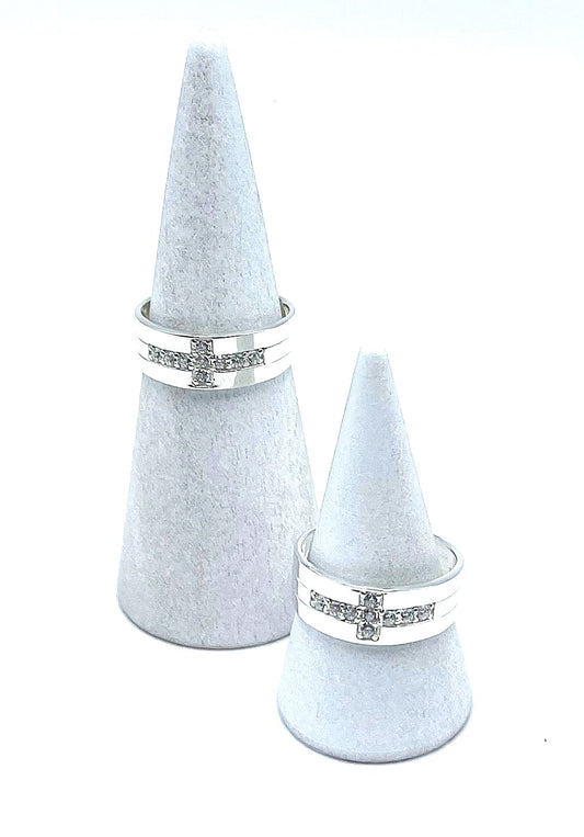 Sacred Cross Ring -  925 Sterling Silver