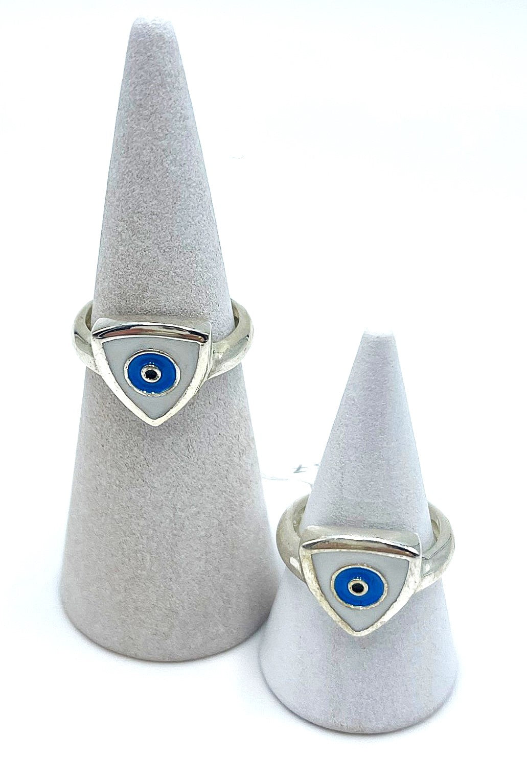Evil Eye Protection Ring   -  925 Sterling Silver