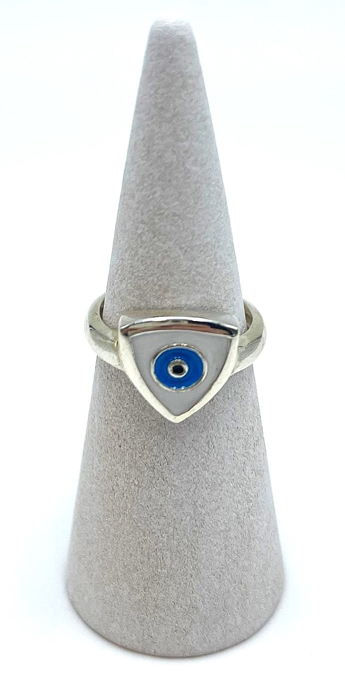 Evil Eye Protection Ring   -  925 Sterling Silver