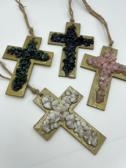 Gemstone Cross (Small-Various)