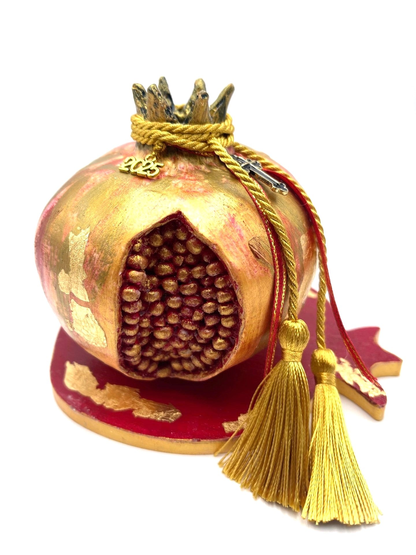 Large Pomegranate Good Luck Ornament (Gouri)