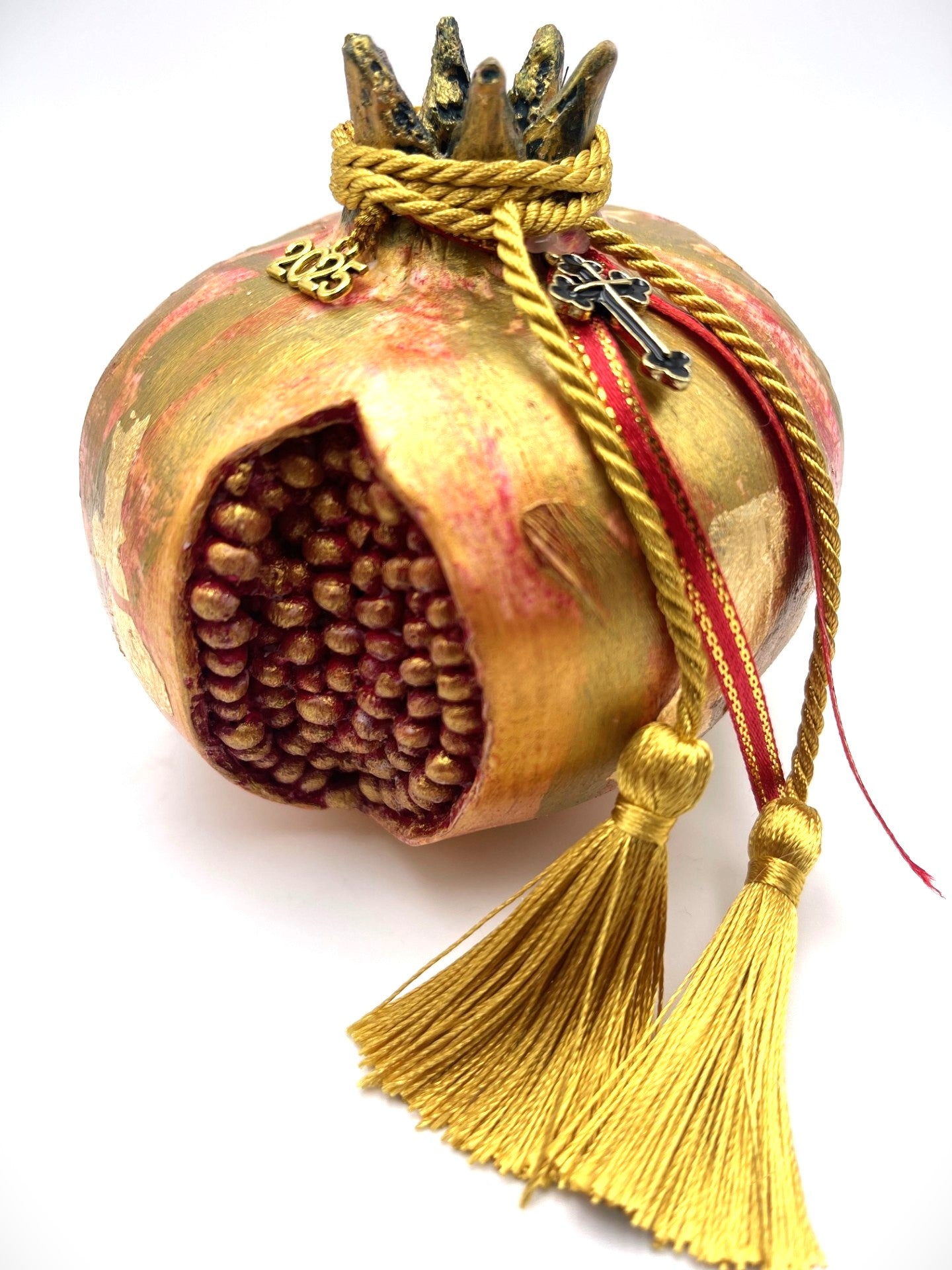 Large Pomegranate Good Luck Ornament (Gouri)