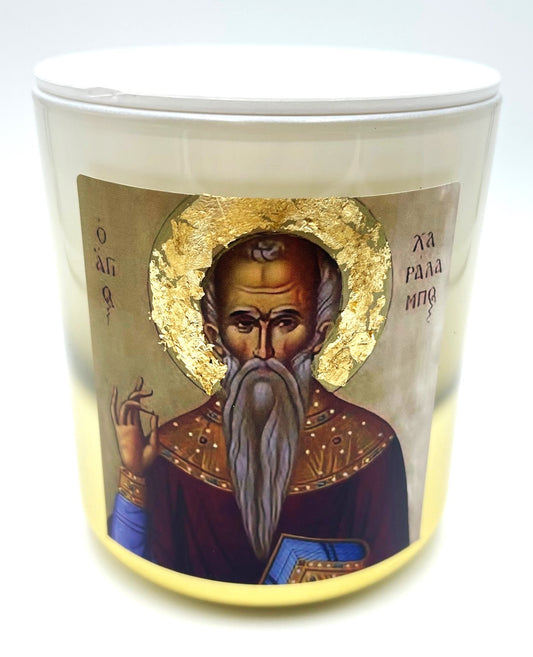 St Charalambos / Miracle Worker Candle - Livani / Frankincense Fragrance