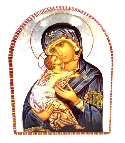Tiled Icon - Virgin Mary & Jesus Style 2